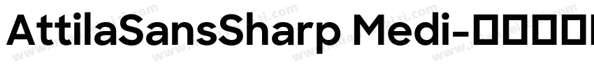 AttilaSansSharp Medi字体转换